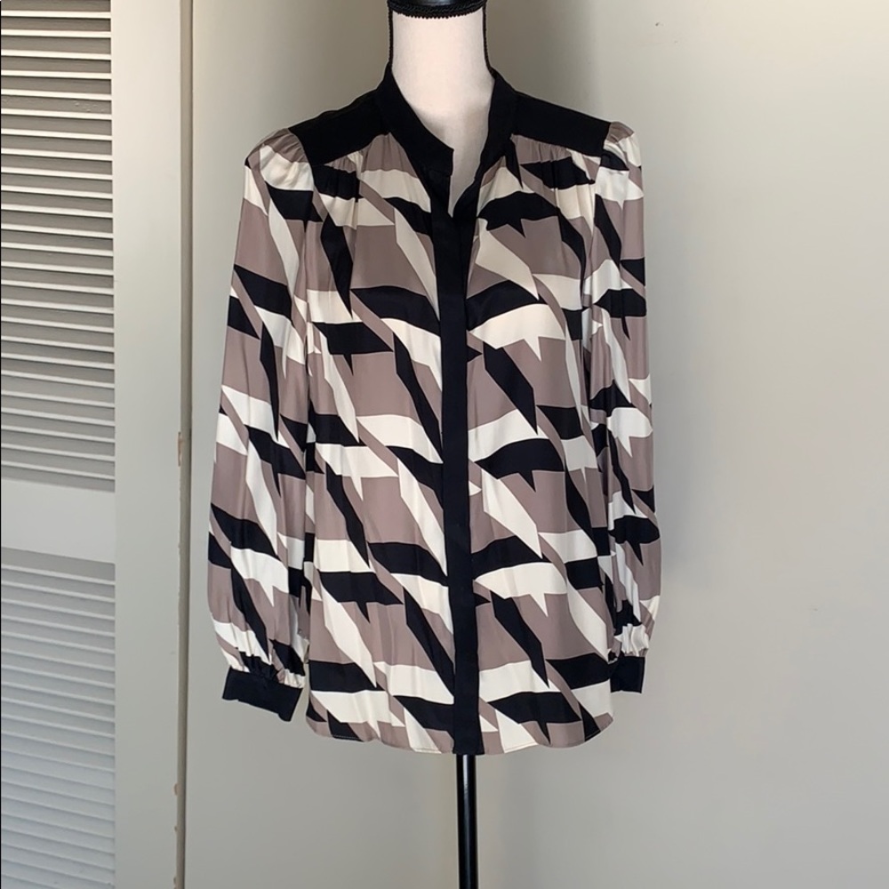 Alice & Trixie silk button up shirt